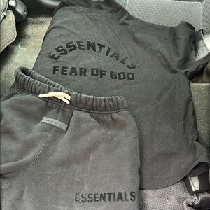 Essentials Kids Matching Set in Black